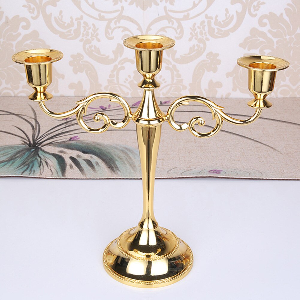 Candle Holder Retro 3/5-Arm Metal Metal Pillar Candle Holders Candlestick Wedding Decoration Stand Mariage Home Decor Candelabra