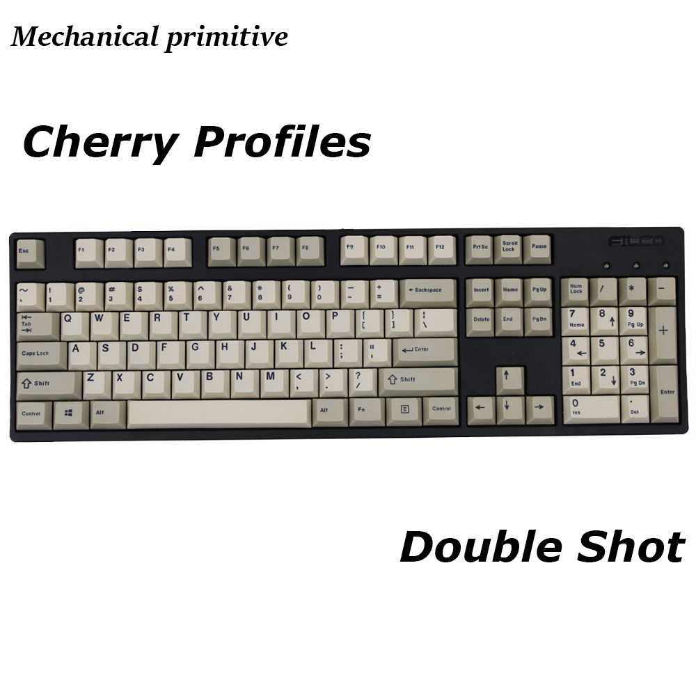 MP 104 Retro Double Shot Keycaps Cherry Profile 104 Keys PBT Keycap For Mechanical Keyboard
