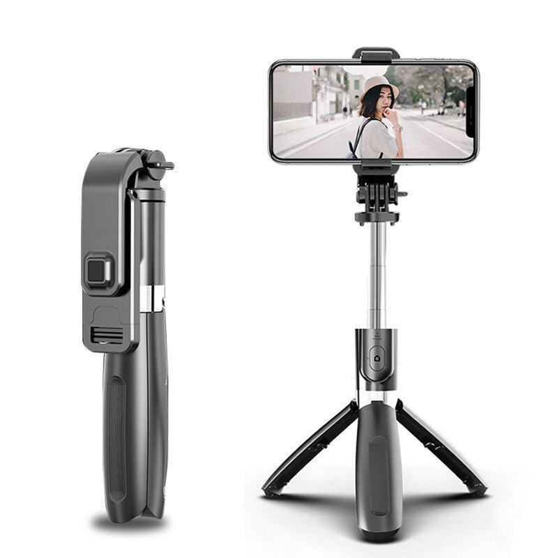 Multifunctionele Bluetooth Selfie Stok Statief Draagbare All-In-One Universele Metalen Monopod Met Afstandsbediening Voor video Studio