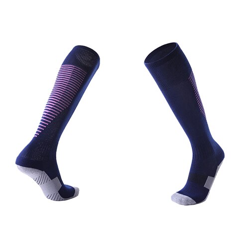 Wintersport skisokken heren dames thermische ski lange sokken outdoor mtb fietsen hardlopen voetbal kousen zwart rood: Paars