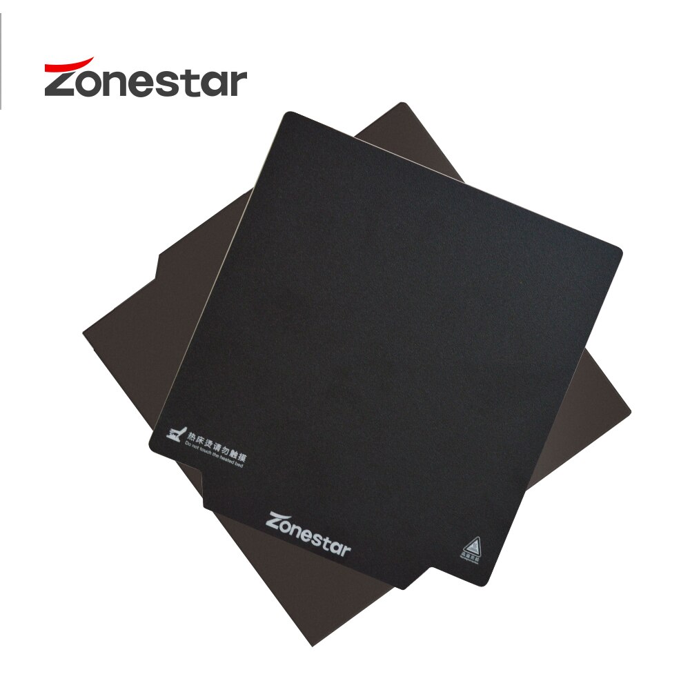 A impressora de zonestar 3d parte o quadrado da base magnética da placa do cabo flexível fácil tirar a etiqueta quente da fita da cama do heatbed 150mm/220mm/310mm