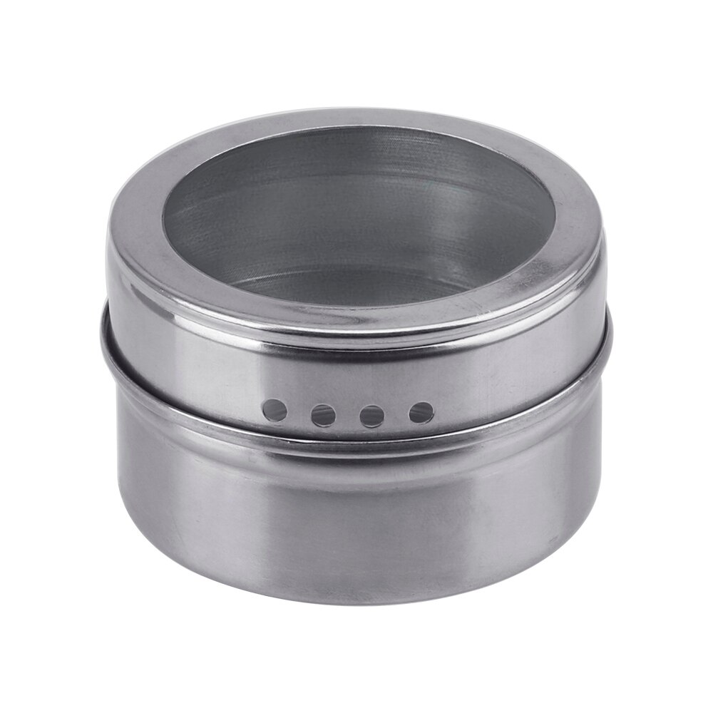 HILIFE With Stickers Magnetic Spice Jar Set Spice Tins Spice Storage Container Pepper Seasoning Sprays Tools Stainless Steel