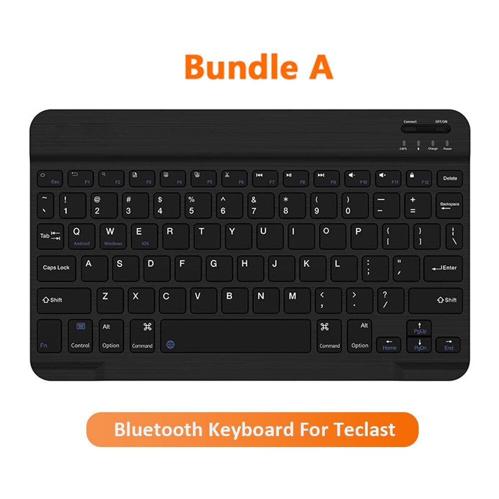 10.1 Inch Bluetooth Wireless Keyboard Voor Teclast Tabletten Laptops Engels Toetsenbord Oplaadbare Voor Android Ios Windows System: Default Title