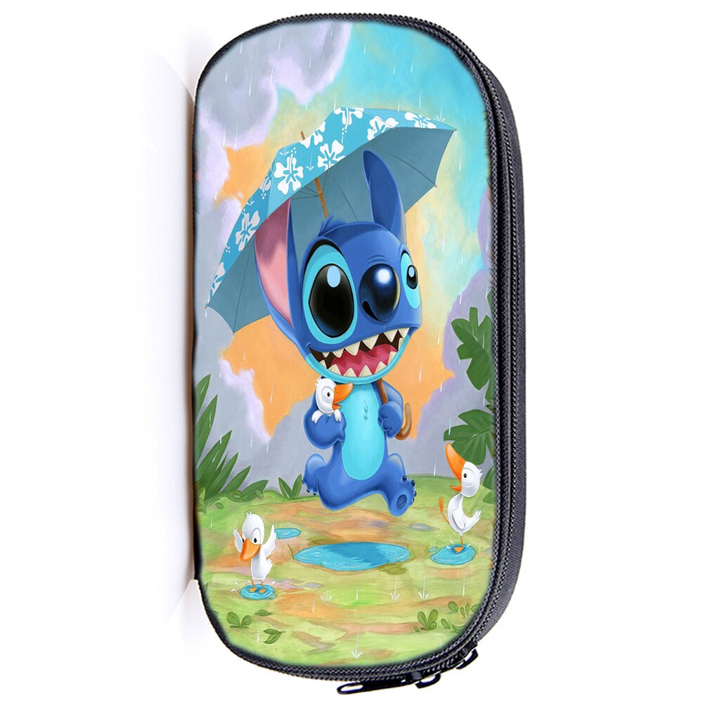 Stitch Eten Watermeloen Etui Jongen Meisje Briefpapier Zak Tieners Potlood Houder Kids Pen Zak Student Start School