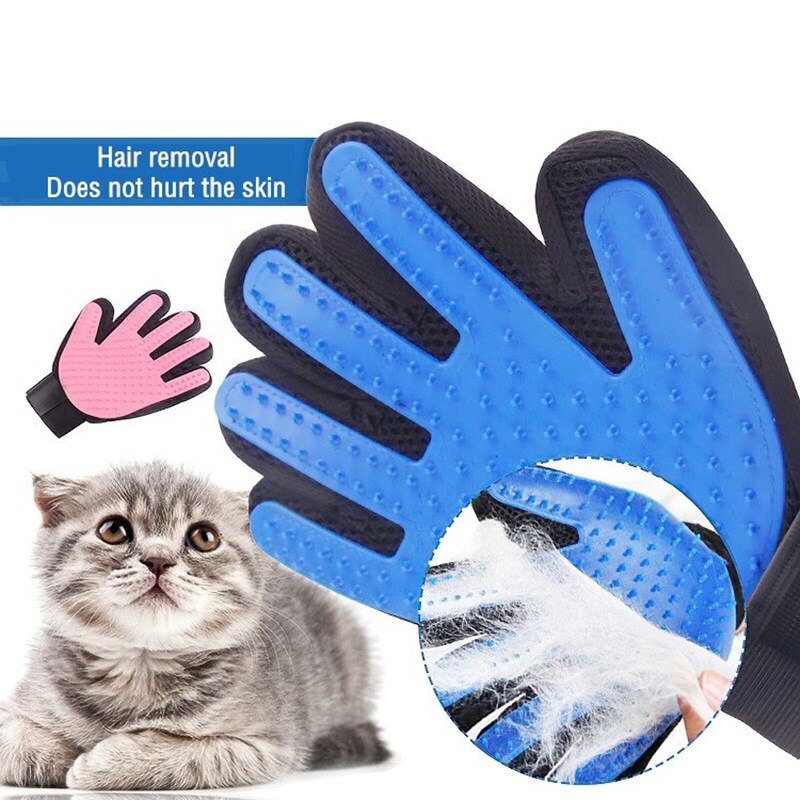 Pettini per gatti per cani guanti per toelettatura per animali domestici peli di gatto rimuovere la spazzola pettini per la pulizia del despargimento del cane guanti da massaggio forniture per gatti