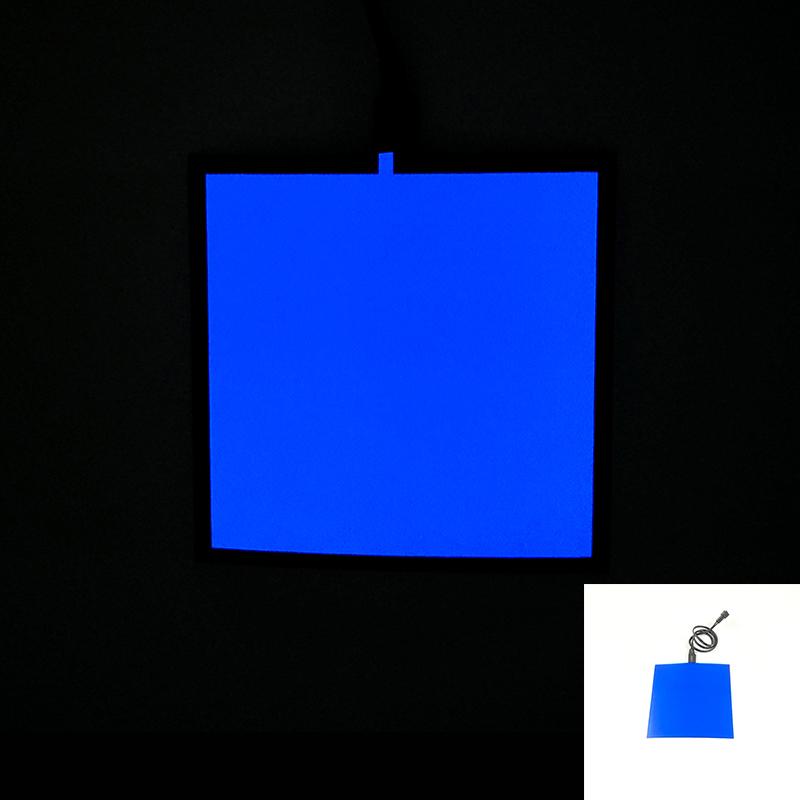 10X10CM Glowing EL Sheet EL Panel Flexible Electroluminescent Cold Light For Glow Party Supplies DIY Model Light Source: M / Deep Sapphire