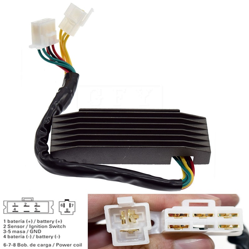For suzuki intruder  vs1400 glp 1987 1988 1989 1990 1991 1992 1993 1994 1995 vs1400 glp moottoripyörän jännitteensäädin tasasuuntaaja 12v