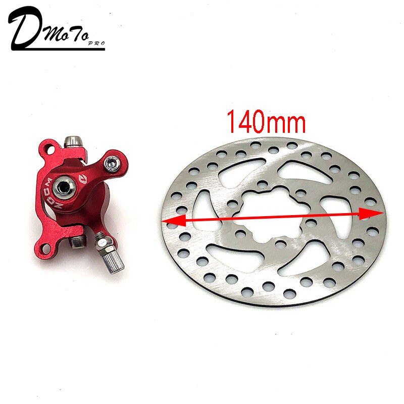 Til zoom skivebremse til el-scooter 10 tommer elektrisk med 140 mm 120mm bremseklodser metal pad bremse rotor cykel dele: M