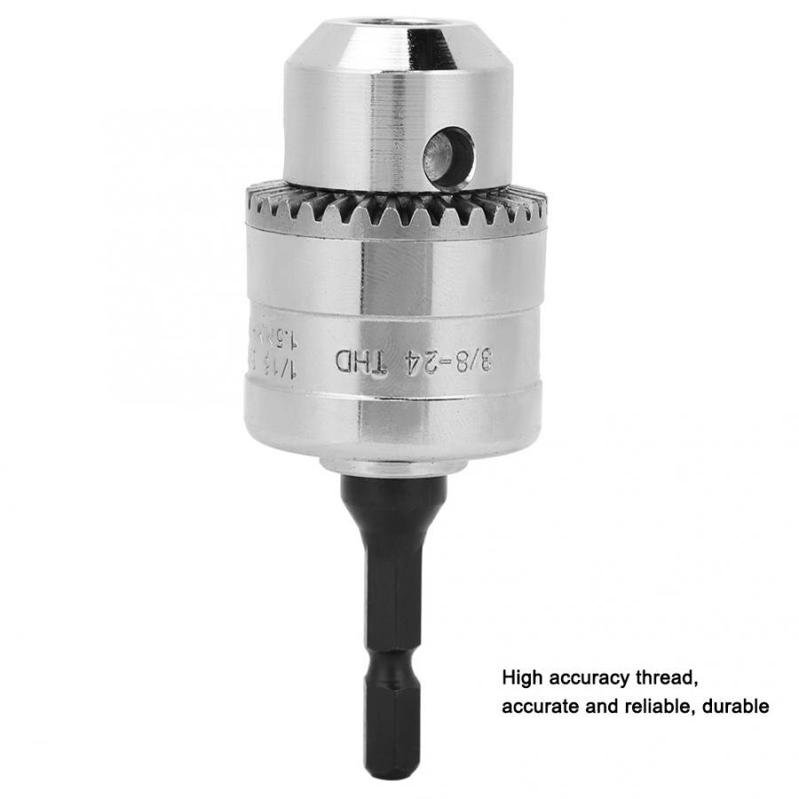 1.5-10mm 3/8-24UNF Drill Chuck with Keyless Drill Chuck Driver Converter