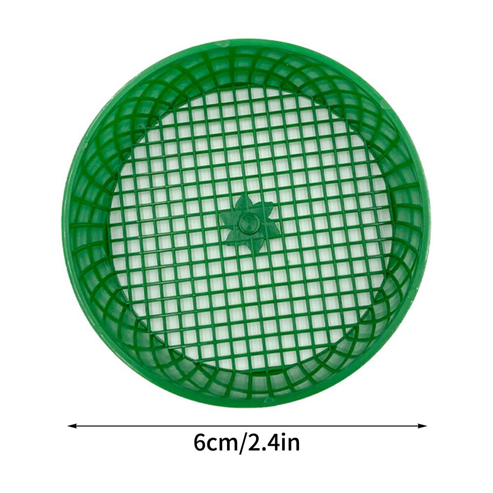 3Pcs/Set Plastic Garden Sieve Riddle Green For Compost Mesh Soil Sieve Filtration Large Stones And Twig From Soil Garden Tool