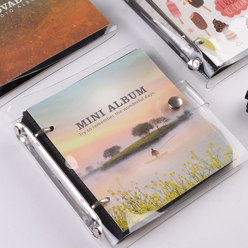 Loose-leaf PP photo Album Ticket Storage Postcard 3 Inch100pcs Photo Album Stamp Collection Albums