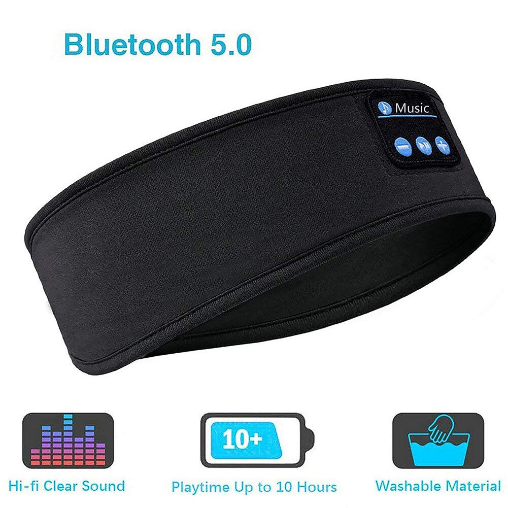 Bluetooth Headband Bluetooth Music Call Sports Headband Running Yoga Music Headscarf FOU99