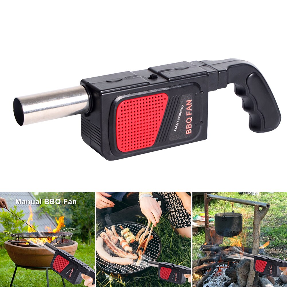 Handheld Electricity BBQ Fan Portable Cooking Fan for Outdoor BBQ Picnic Air Blower Cooking Stove Bellows Kitchen Tools