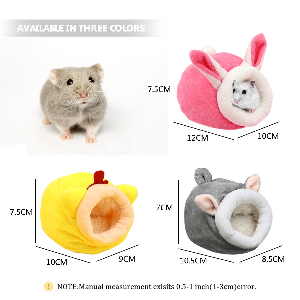 Mjuk marsvin hamster hus säng bur vinter varm mini djur sällskapsdjur säng små djur möss råtta bo för gnagare igelkott