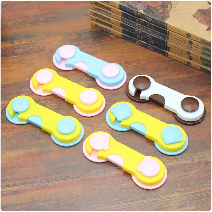 1pc Plastic Cabinet Lock Child Safety Baby Protection From Children Safe Locks for Refrigerators Baby Security Drawer Latches