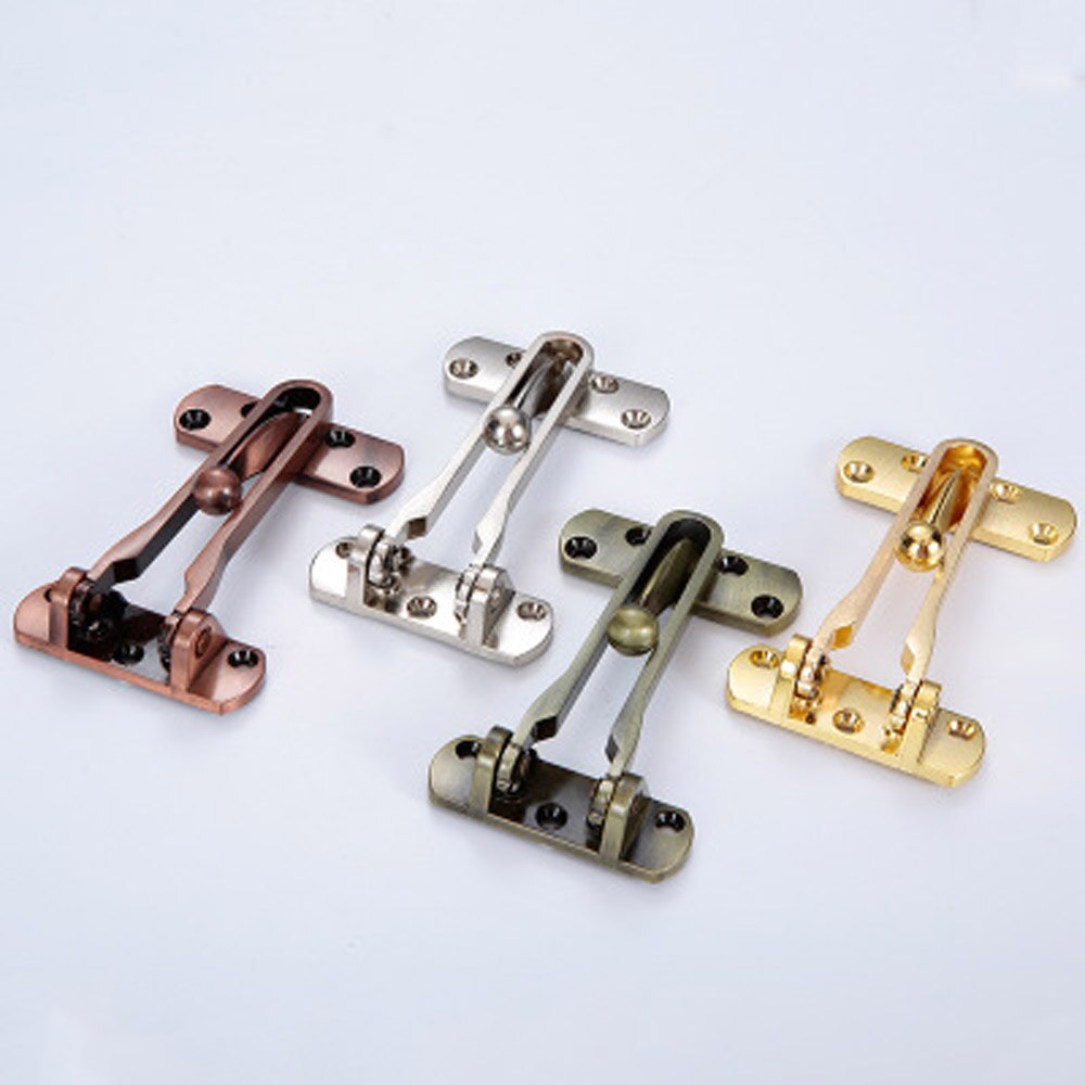 Zinc Alloy Door Bolt Sliding Lock Bolt Anti-theft Lock Hotel Office Security Chain Gate Cabinet Latches Decorative Hardware