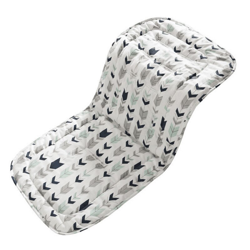 Nyfödd baby bil barnvagn sittdyna barn push bil vagn stol sittvagn mjuk madrass baby sittvagn dyna tillbehör: Silver-