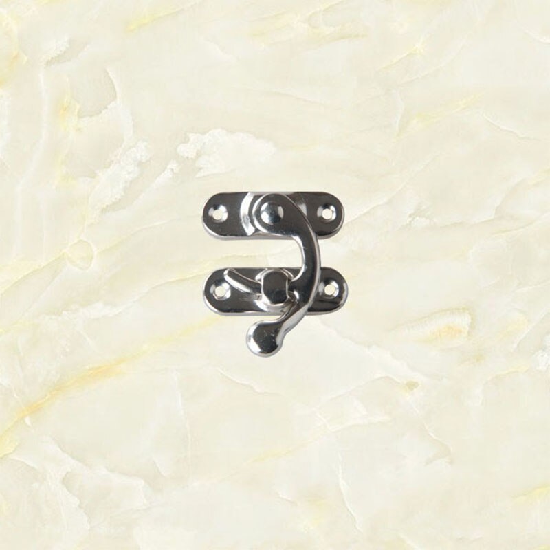5 stk/parti små metallåse møbler hardware horn låse antik smykkeskrin hængelås dekorative hasper med skruer: Højre 2