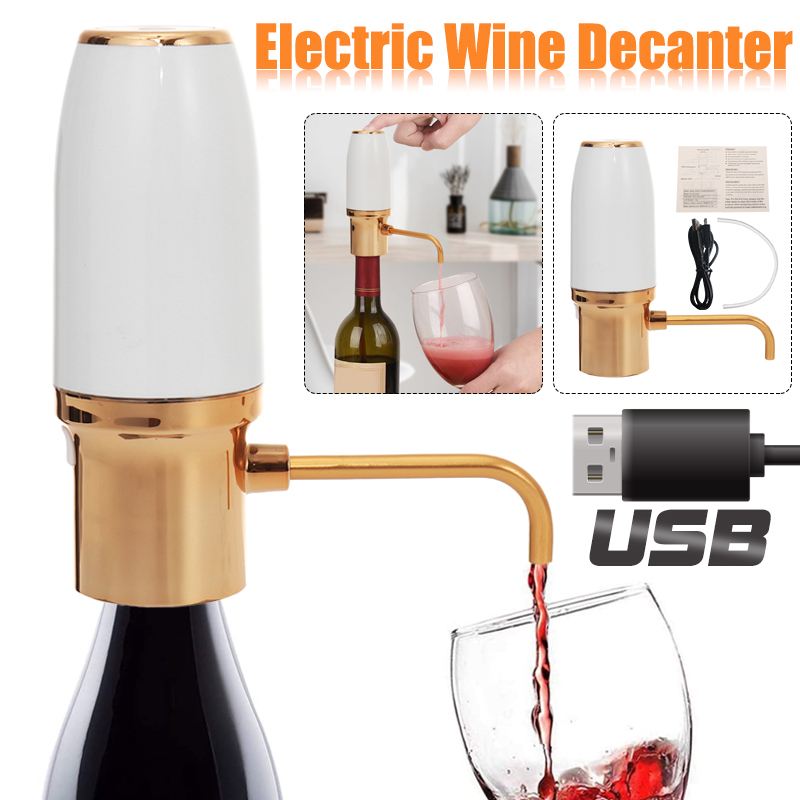 Draagbare elektrische wijnbeluchter automatische wijnkaraf usb-oplader draagbare wijnschenker snelle automatische karaf