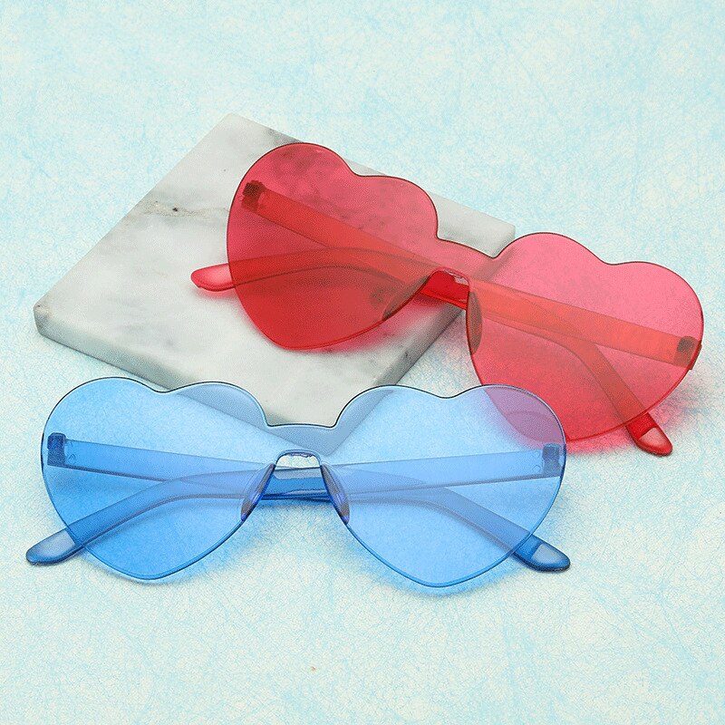 Love heart solbriller kvinder sød sexet retro cat eye vintage billige solbriller rød kvindelige chaufførbriller