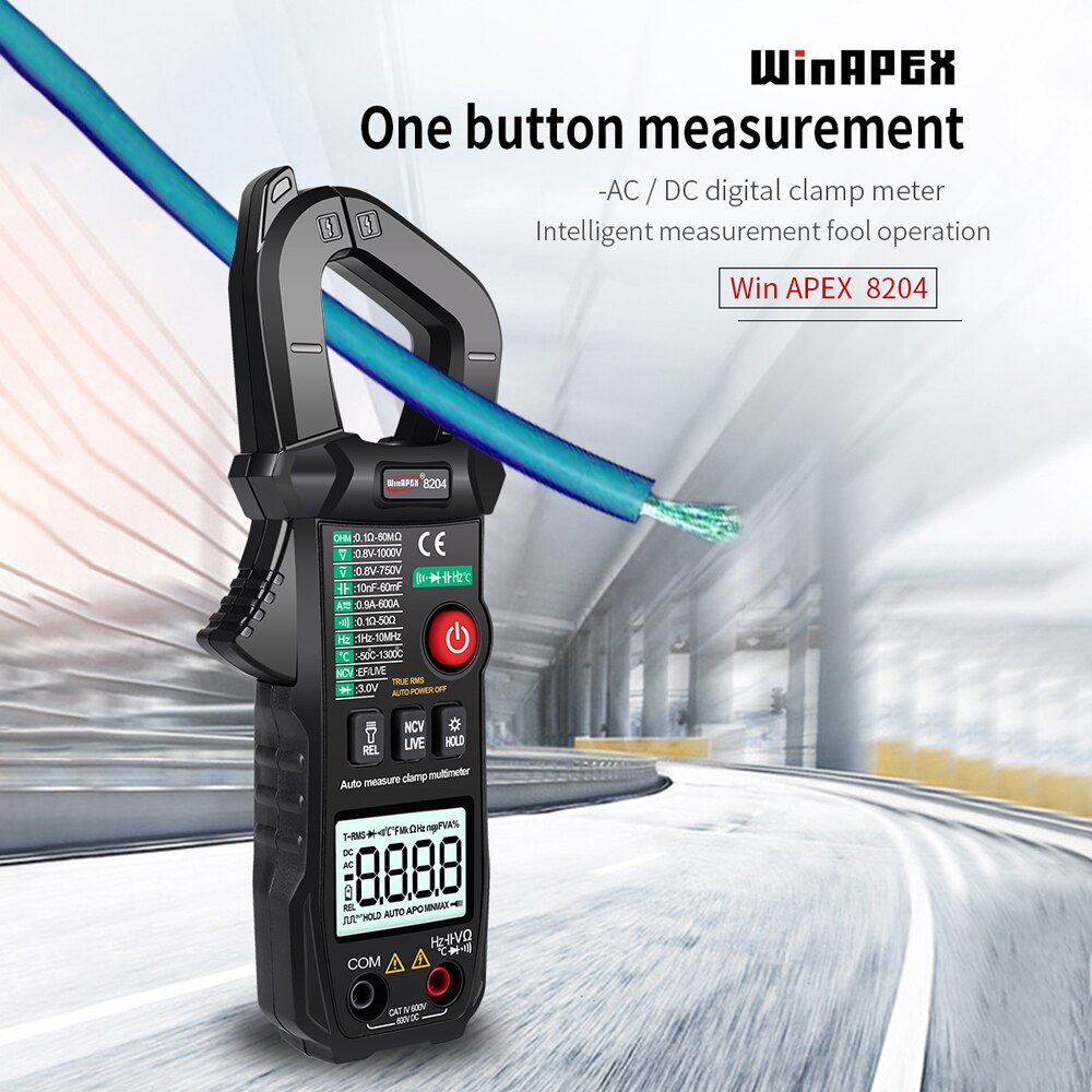 AC Clamp Meter Intelligent Automatic Identification Measurement AC Voltage Current Frequency Capacitance Resistance Meters