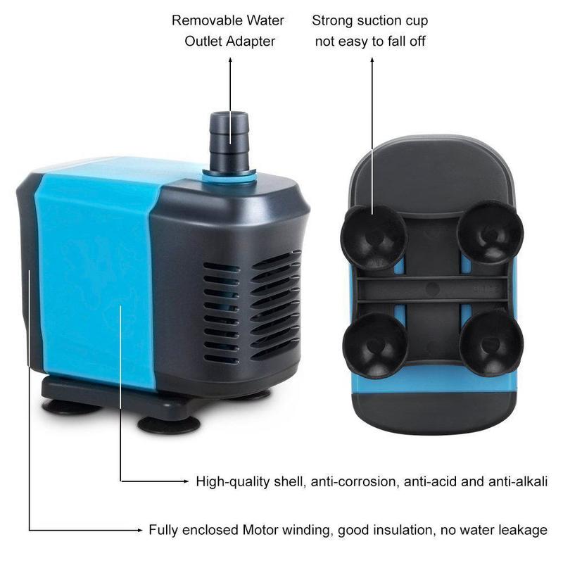 220-240V Submersible Water Circulating Pump Fish Tank Power Fountain Aquarium Hydroponic Pond Pump To Build Waterscape