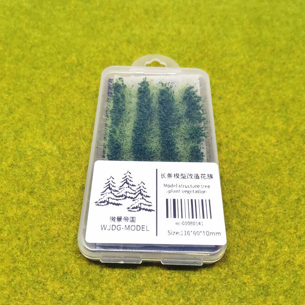 Boxed DIY building model materials for static grass Wargame Grass Tufts Building Layout Sand Table Flower Cluster model kit: Burgundy