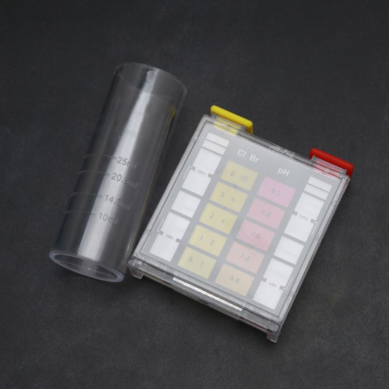 5-Way Test Kit Pool Swimming Pool for Chlorine Ph Bromine Alkalinit Acid Demand 53CB