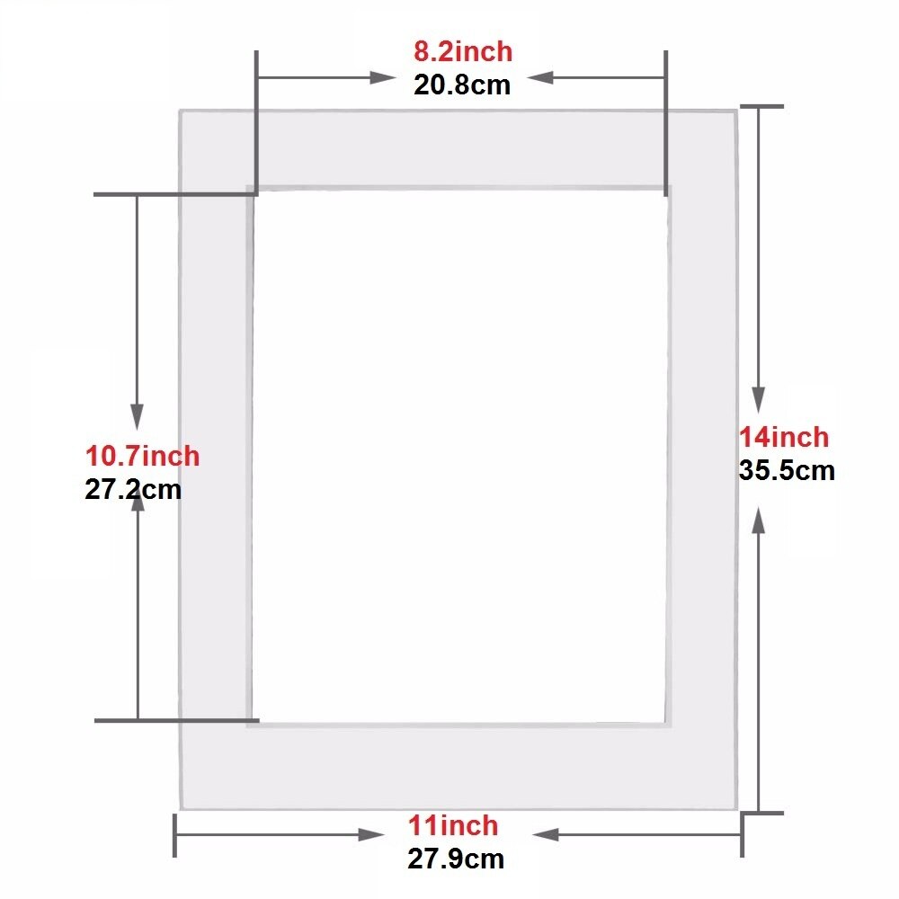12 Pcs White Picture Mats with Core Bevel Cut Frame Mattes for 4x6/5x7/8x10/8.5x11 Inch Photo Decoration: 11x14for 8.5x11photo