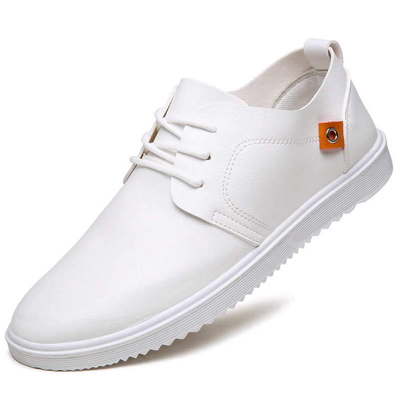 Casual læder mænd sko luksusmærke italiensk casual herre loafers mokkasiner åndbare snøre køresko