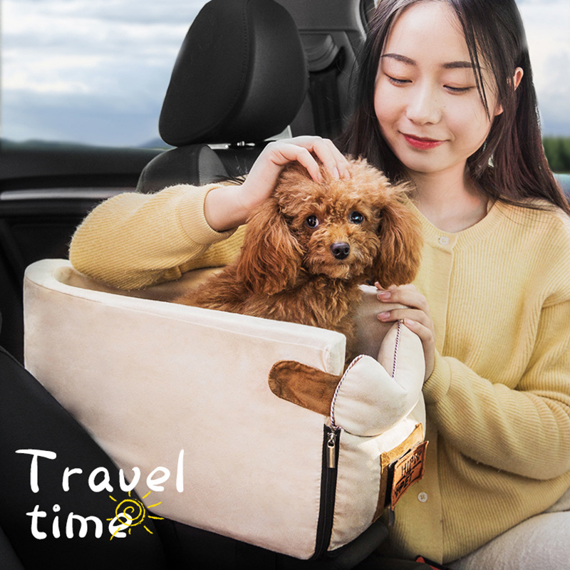 Tragbare Katze Hund Bett Für Auto Reise Zentrale Steuerung Auto Sicherheit Haustier Sitz Transport Hund Träger Schutz Für Kleine Hund Chihuahua