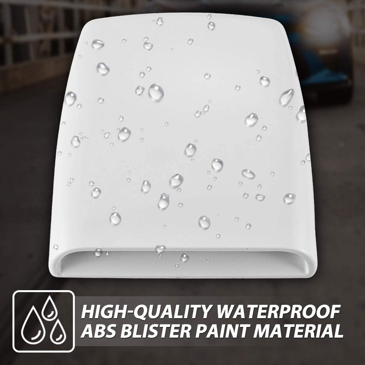 Universele Auto Decoratieve Air Flow Intake Hood Scoop Vent Turbo Bonnet Cover Auto Styling Air Outlet Cover