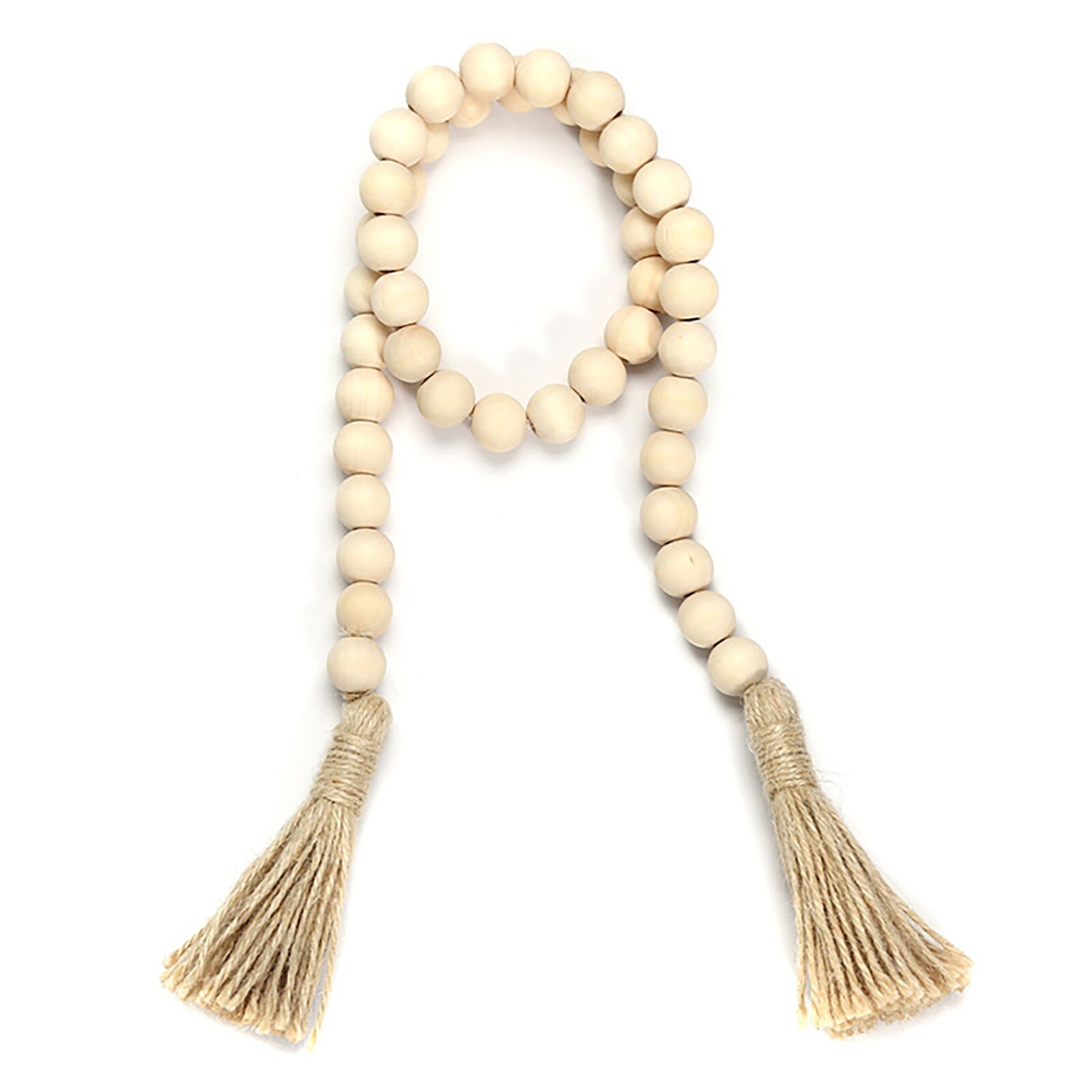 Bohemian Style Tassel Natural Wood Bead Garland Large Wall Hanging Decoration Hanging Decorations Home Decorations Garden Decor: C