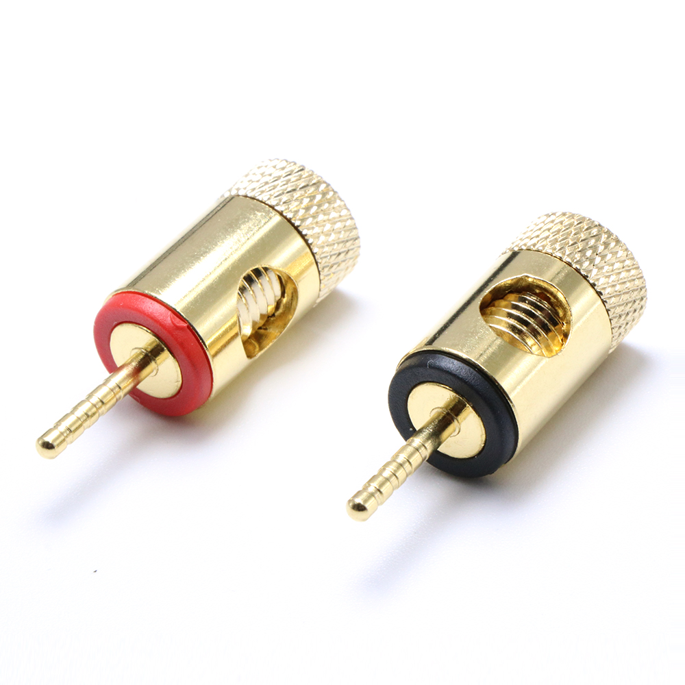 Hifi Audio Banana Plug Connector, Vergulde Banana Speaker Plug Connector