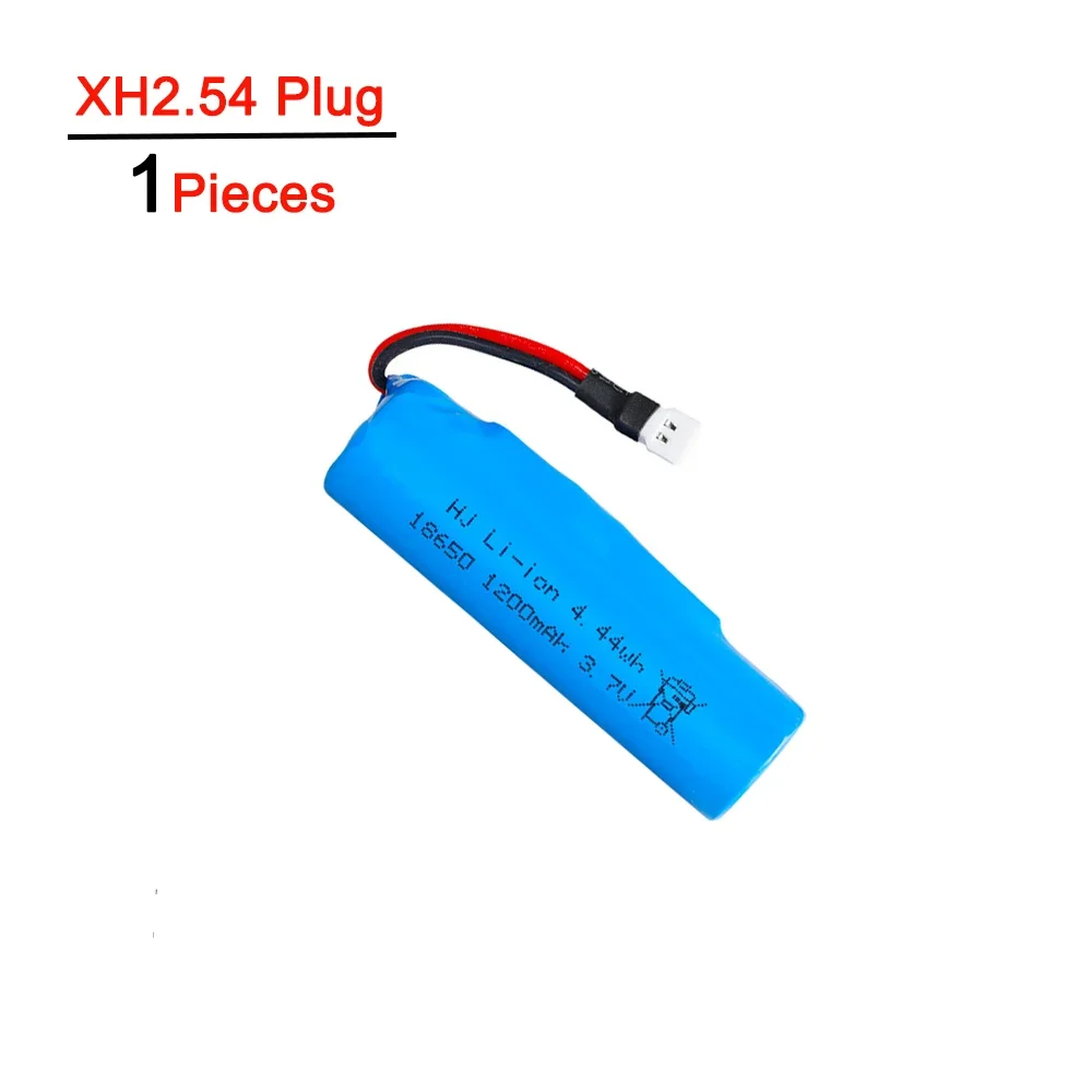 18650 paquetes de baterías Lipo 3,7 V 1200mah para coche de juguete Rc helicóptero aviones Baot tanque camión motocicletas batería de litio recargable: Blanco