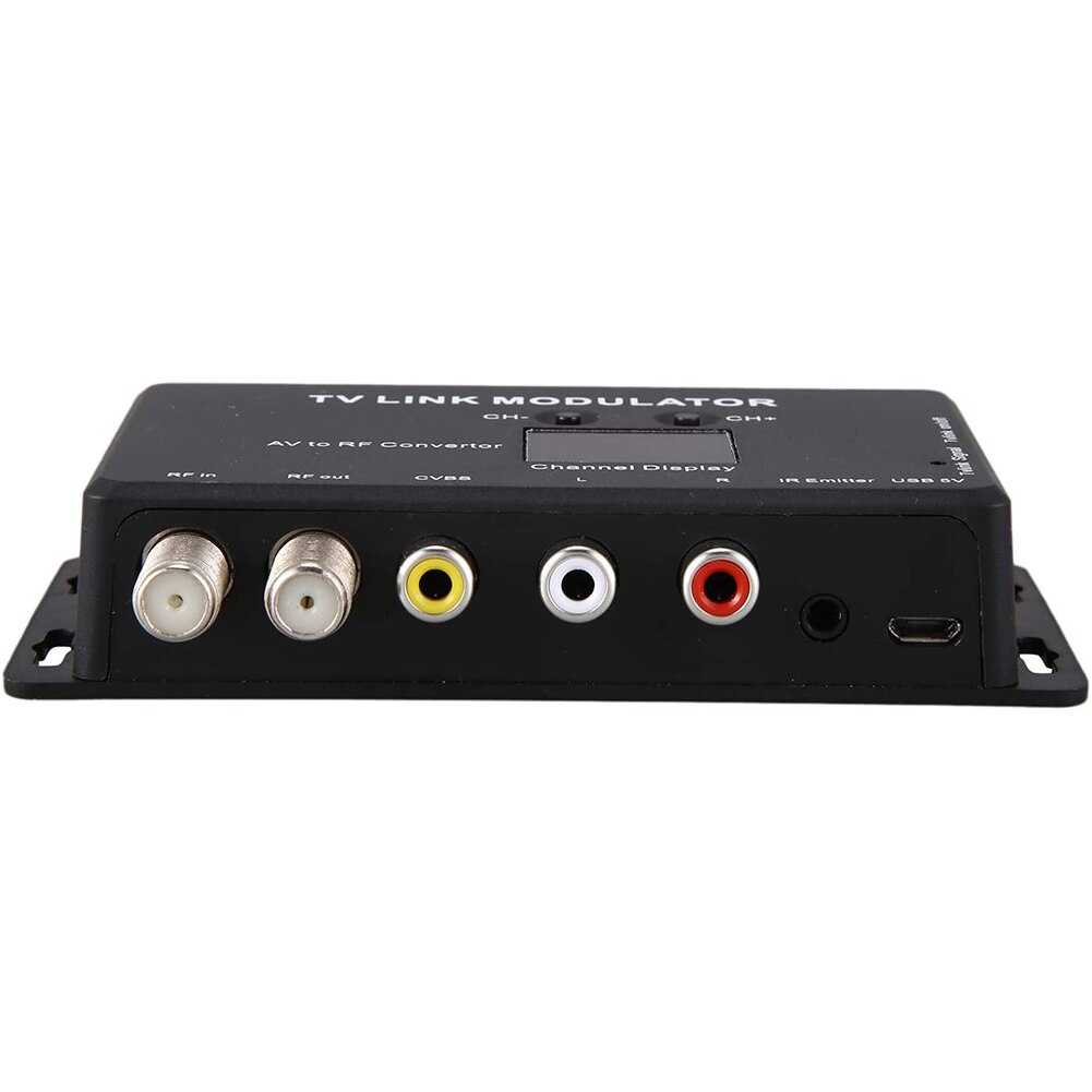 TM70 AV To RF Receiver UHF Home Electronic Infrared Return TV Link Modulator Adjustable Audio Video Plastic Mini