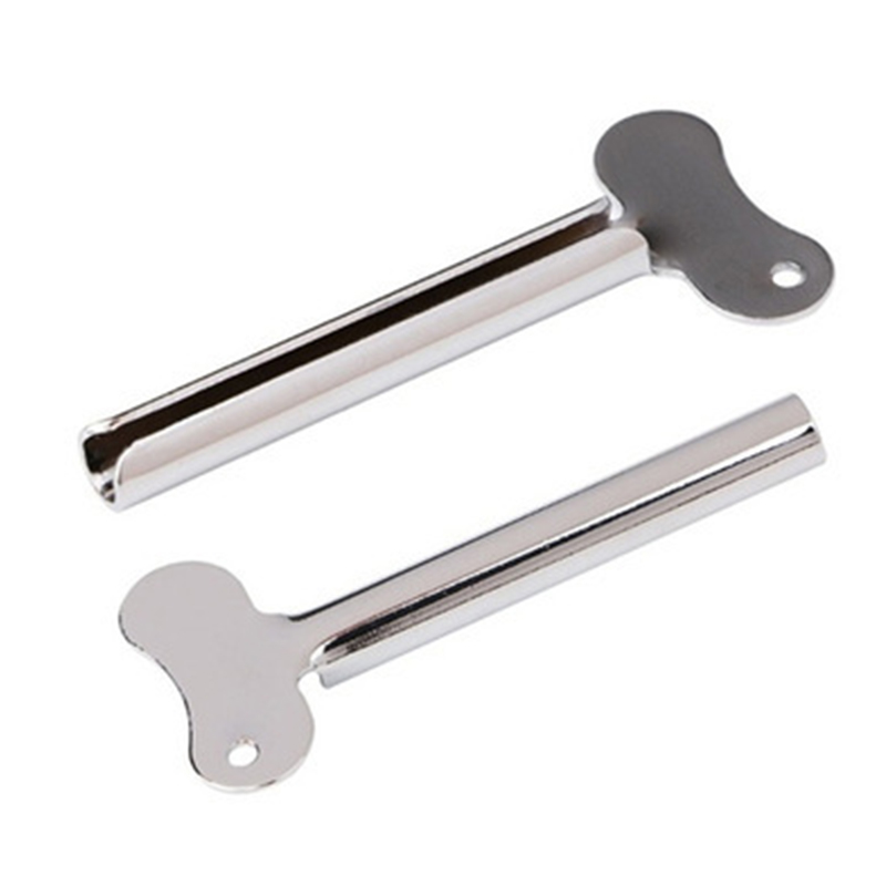 Metal Toothpaste Squeezer Tube Stainless Steel Multifunctional Facial Cleanser Toothpaste Tube Rolling Press Squeezer Dispenser