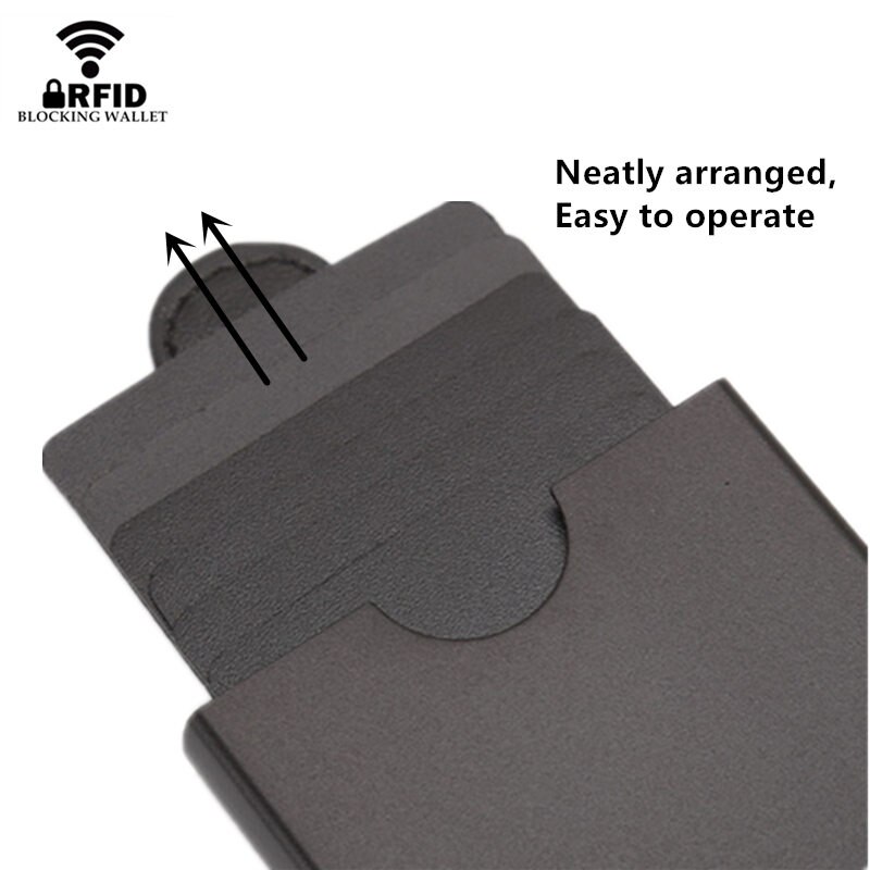 ZOVYVOL MÄNNER Aluminium Karte Lagerung Kasten Gestapelt Karte Paket Karte setzt Kreativität Geschäft Anti-diebstahl Ich würde Kreditkarte Halfter