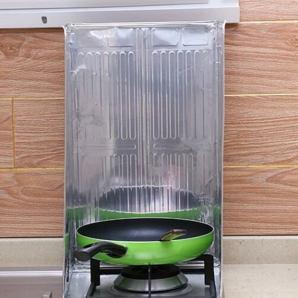 Aluminum Kitchen Gas Stove Oil Baffle plate foldable Magnetic Heat Resistant Board Frying Pan Oil Splash Protection Screen tools