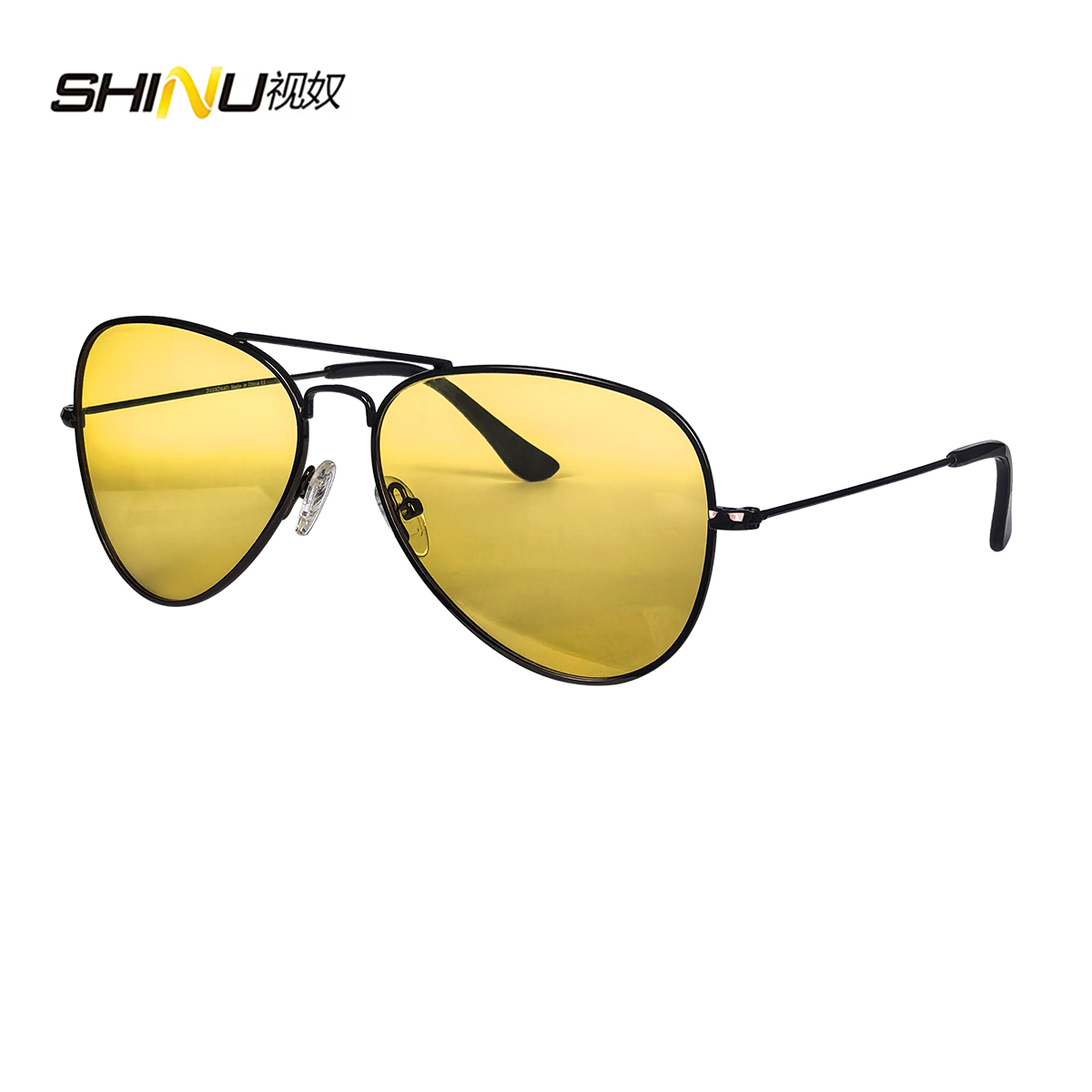 Shinu óculos anti-luz azul masculino, lentes laranja, filtro de luz azul, melhor descanso para dormir, armação de metal