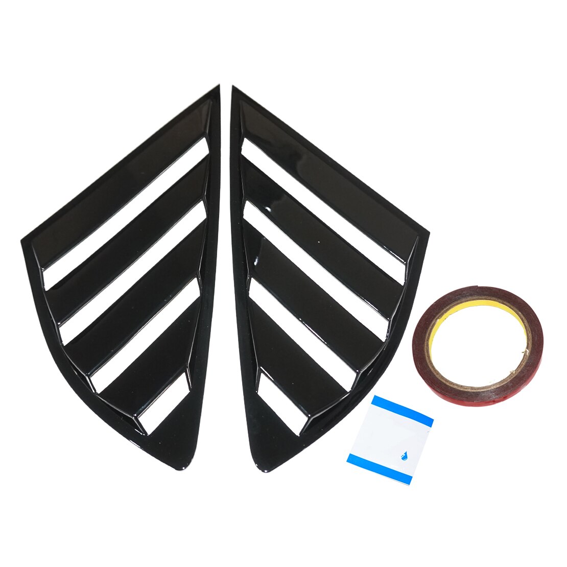 DWCX-cubierta de ventilación para Ford Fusion Mondeo 4D, embellecedor de Panel lateral de la ventana del cuarto trasero, ABS, , , , , , , 2 uds.