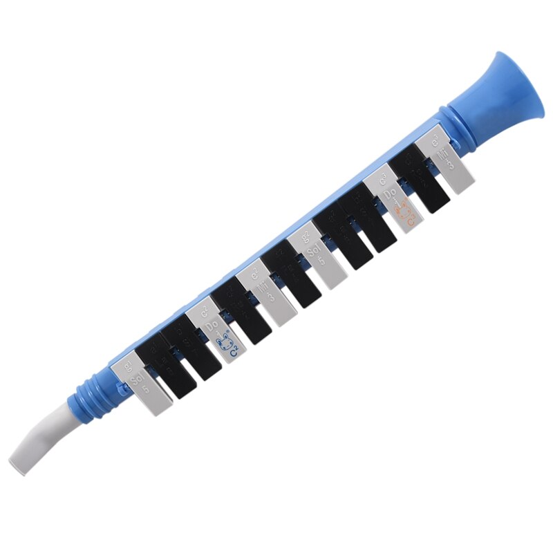 Blauw 13 Keys Opmerking Melodica Mondharmonica Draagbare Wind Piano