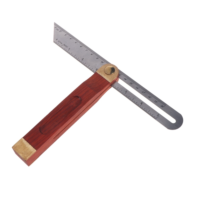 Angle Rulers Gauges Tri Square Sliding T-Bevel With Wooden Handle Level Measuring Tool wooden marking gauge