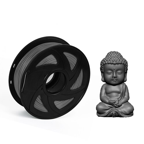 Twotrees 3d filament pla 1.75mm multi-farver 1kg plastic spoler nøjagtighed  +/-0.02mm vakuum emballage til 3d printer forbrugsstoffer: Pla 1kg grå