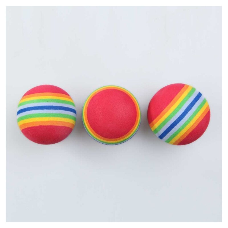 50pcs Golf Swing Training Aids Indoor Practice Sponge Foam Rainbow Balls