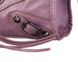 Europäischen Stil Weichen PU Leder Mini Motorrad Handtaschen Für Frauen Kleine Umhängetasche Quaste Taschen Mit Spiegel: rosa