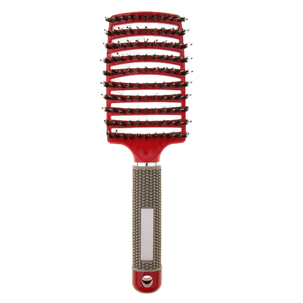 Boar Bristle Vented Hair Brush Massage Comb Salon Hairdressing Hairbrush Hair Scalp Massage Comb Wet Curly Detangle Hair Brush