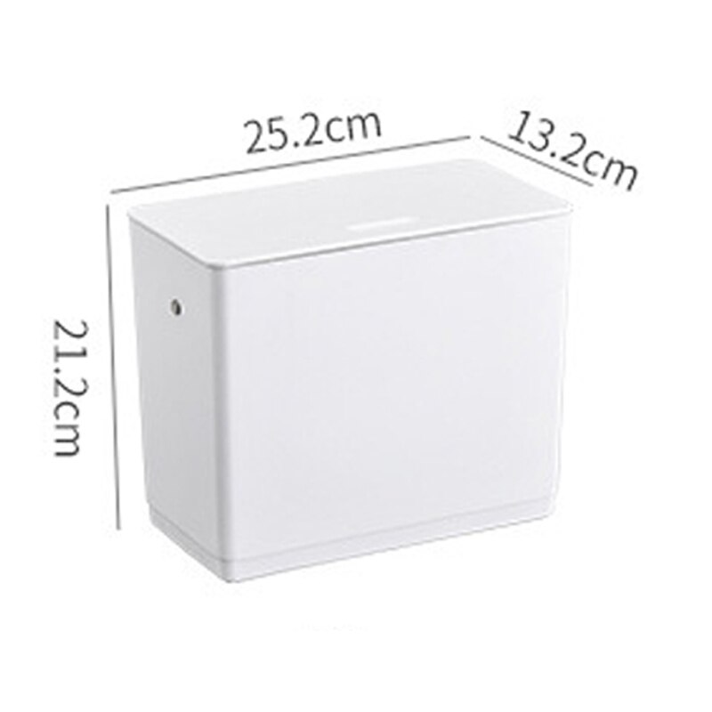 Joybos 6L Prullenbak Keuken Opbergkast Abs Keuken Vuilnisbak Muur Gemonteerde Imperforate Prullenbak Recycle Vuilnis bin: 25x13x21cm 1