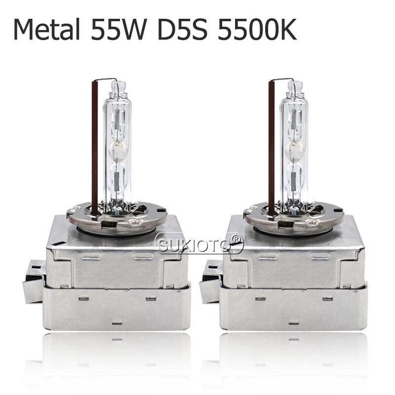 SUKIOTO Super Vision 55W D5S HID Xenon Headlight Bulb 5500K White Auto Replacement Lamp For Car Headlights D5S Canbus HID Kit