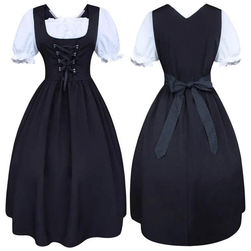 Robe Renaissance Pinter Vale pour Femmes, Cordon de Serrage, Taille Haute, N Diego Ajusté, Scicolor Performance, Grande Jupe